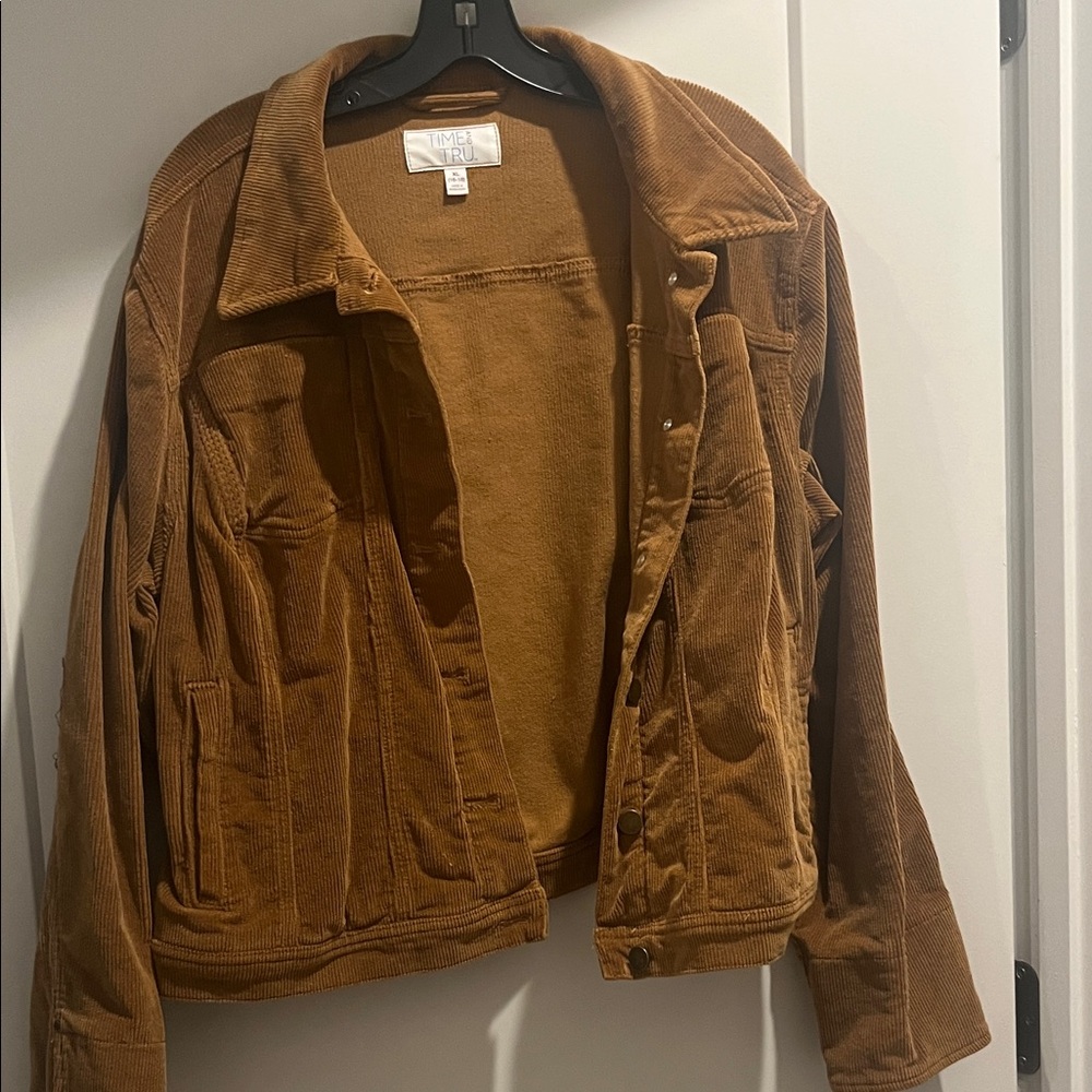 Time and Tru Brown Bomber Jacket